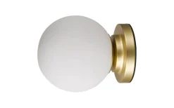 Lampetter|Bordslampor-Oriva London Bords-/Vägglampa 18cm Borstad Mässing