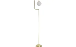 Golvlampor < Oriva London Golvlampa 146cm Borstad Mässing