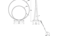 Vardagsrum|Bordslampor-Aneta Loop Bordslampa 37cm 3-steg DIM LED 14W 3000K Stål