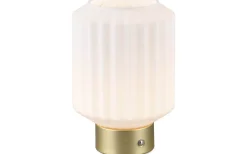 Uppladdningsbara Lampor Inomhus|Bordslampor-Reality Lord Bordslampa LED matt mässing/vit uppladdningsbar