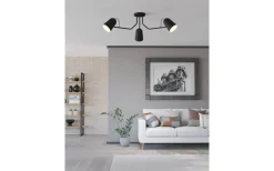 Plafonder-Eglo Loreto Plafond 114,5cm Svart