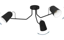 Plafonder-Eglo Loreto Plafond 114,5cm Svart