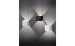 Lampetter < Trio Lighting Louis Vägglampa LED matt svart/guld