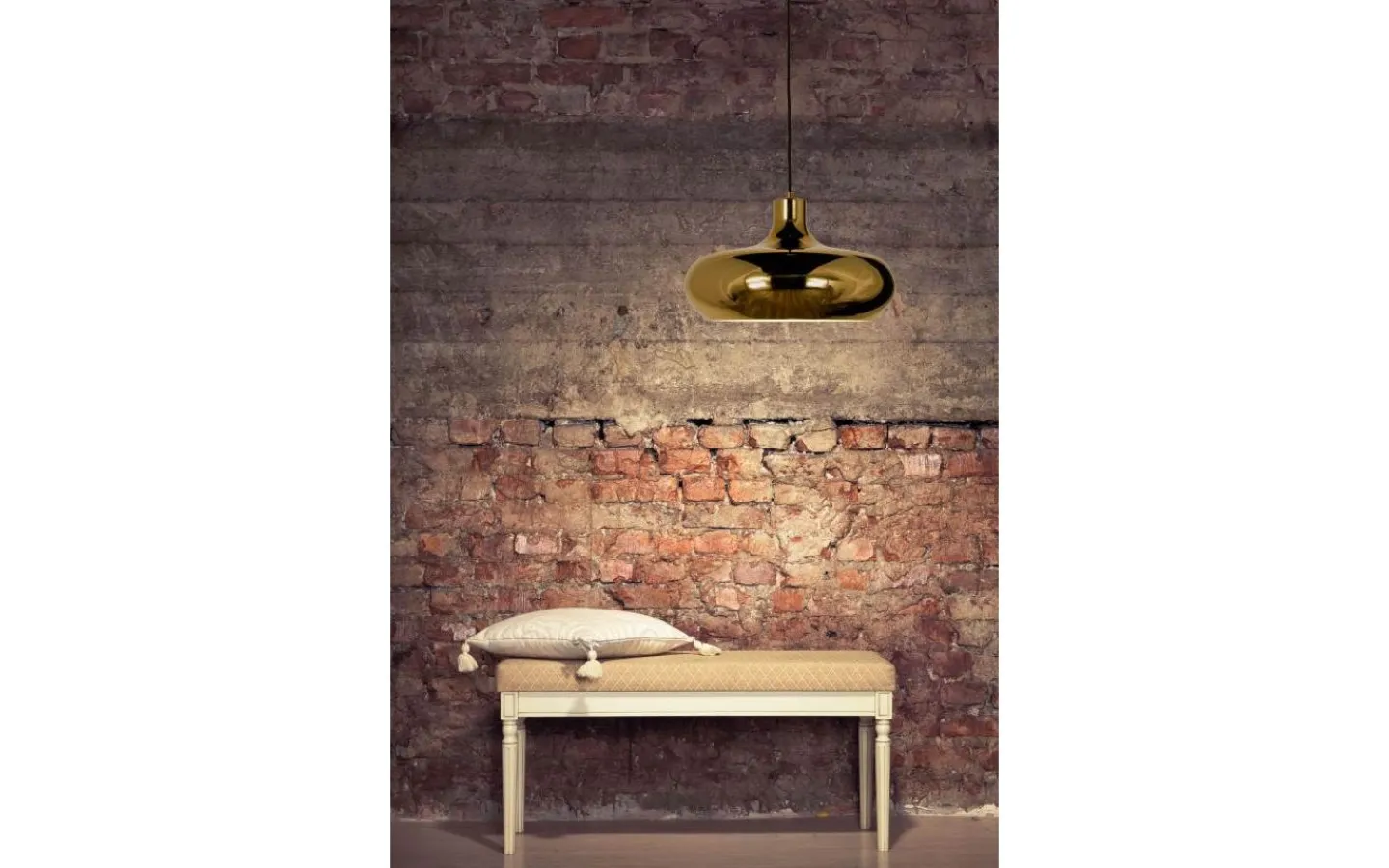 Kök & Matplats-Aneta Lounge Taklampa 39cm Mörk Guld