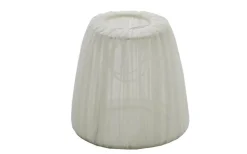 Plisserade Lampskärmar < Hallbergs Lovenia Plisserad Lampskärm Ø25cm Offwhite