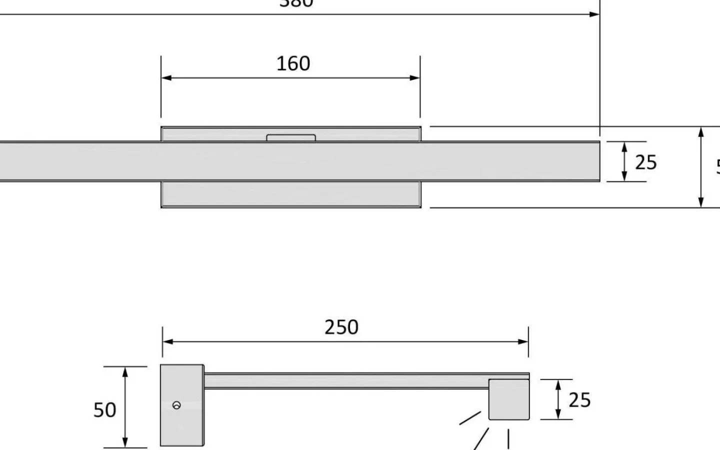 Badrumslampor Vägg|Badrum-Aneta Lucca Spegelbelysning LED 9W 3000K Vit IP44