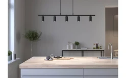 Avlånga Taklampor-Belid Lucy Taklampa 115cm Mattsvart