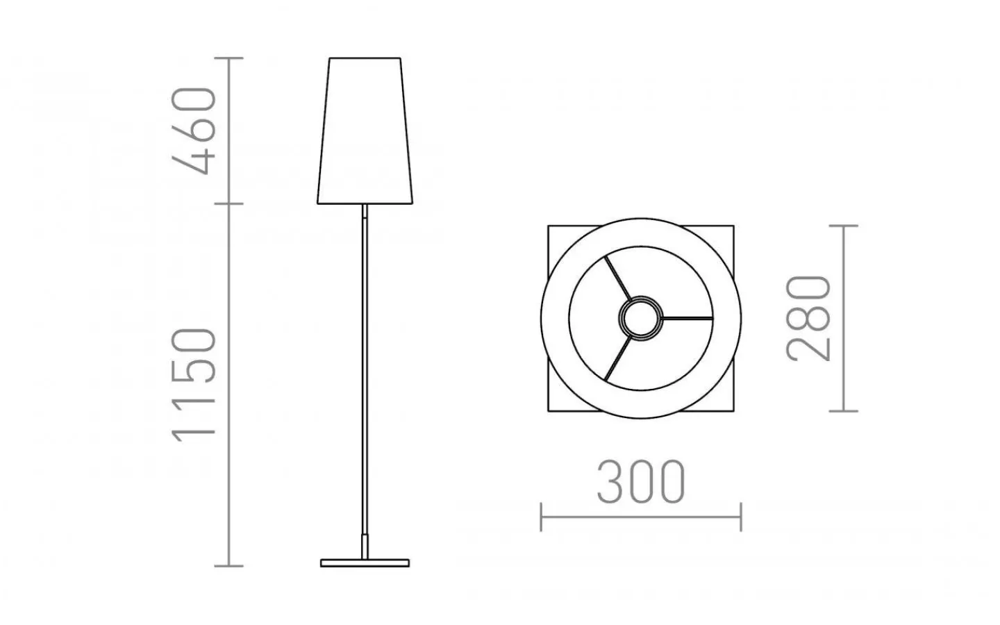 Golvlampor < Rendl Lulu Golvlampa 160cm Vit/Krom E27