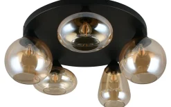 Plafonder-Trio Lighting Lumina Plafond 5xE14 bärnsten
