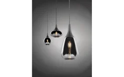 Avlånga Taklampor-Trio Lighting Lumina Takpendel 3-delad E14 mattsvart