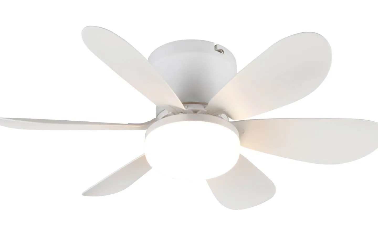Takfläktar < Reality Lund Takfläkt 53cm LED matt vit