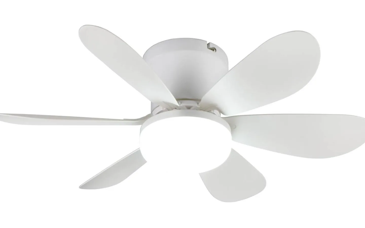 Takfläktar < Reality Lund Takfläkt 53cm LED matt vit
