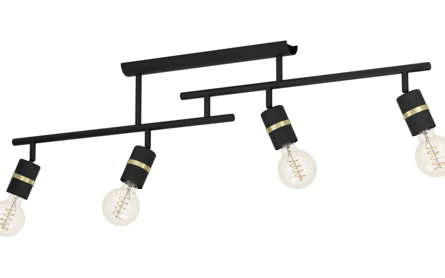 Plafonder-Eglo Lurone Plafond 100cm Svart