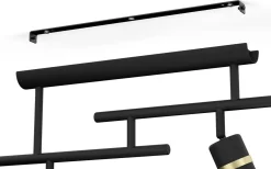 Plafonder-Eglo Lurone Plafond 100cm Svart