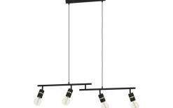 Avlånga Taklampor-Eglo Lurone Taklampa 100cm Svart