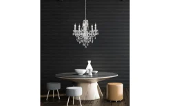 Kristallkronor-Reality Luster Kristallkrona 52cm 5-delad E14 transparent