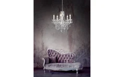 Kristallkronor-Reality Luster Kristallkrona 52cm 5-delad E14 transparent