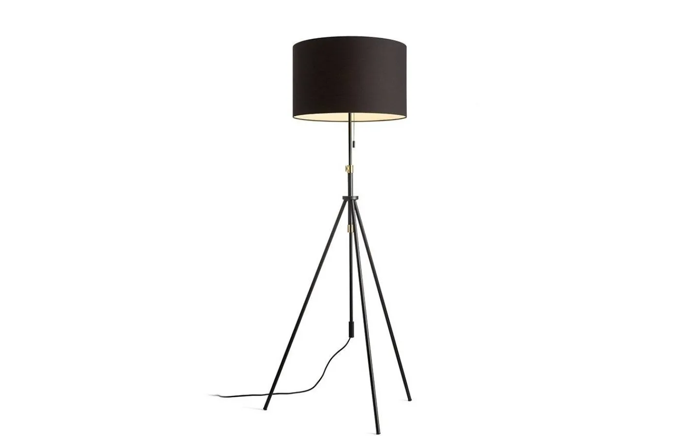 Golvfötter < Rendl Luton Golvfot 156cm Svart/Mässing