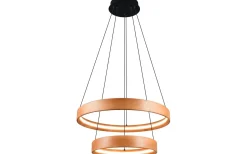 Stora Taklampor Ø50-69 Cm-Trio Lighting Lynwood Takpendel LED 60cm trä