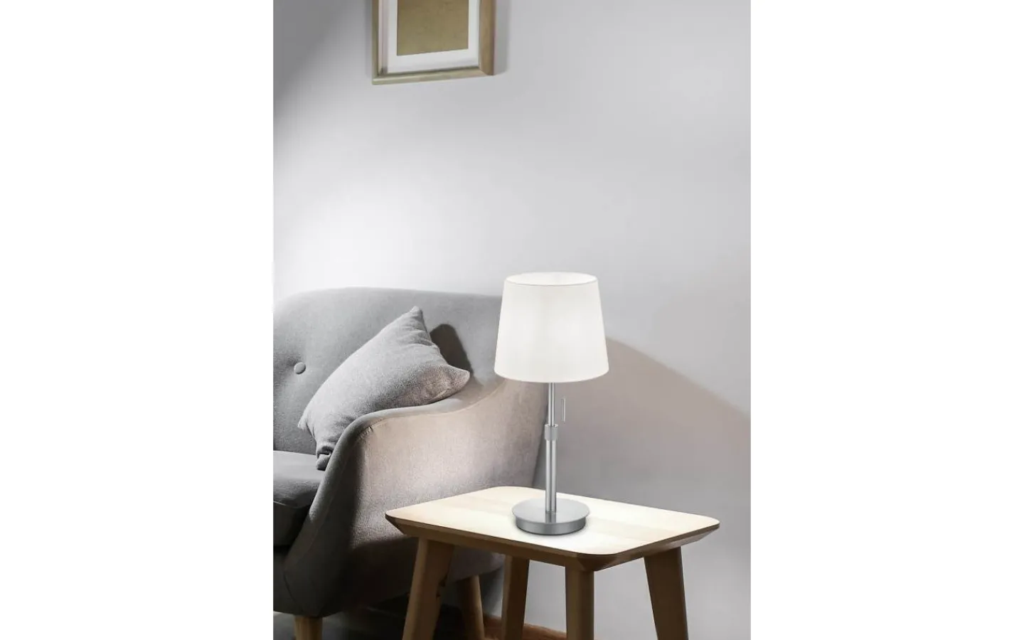 Bordslampor < Trio Lighting Lyon Bordslampa E27 borstat stål