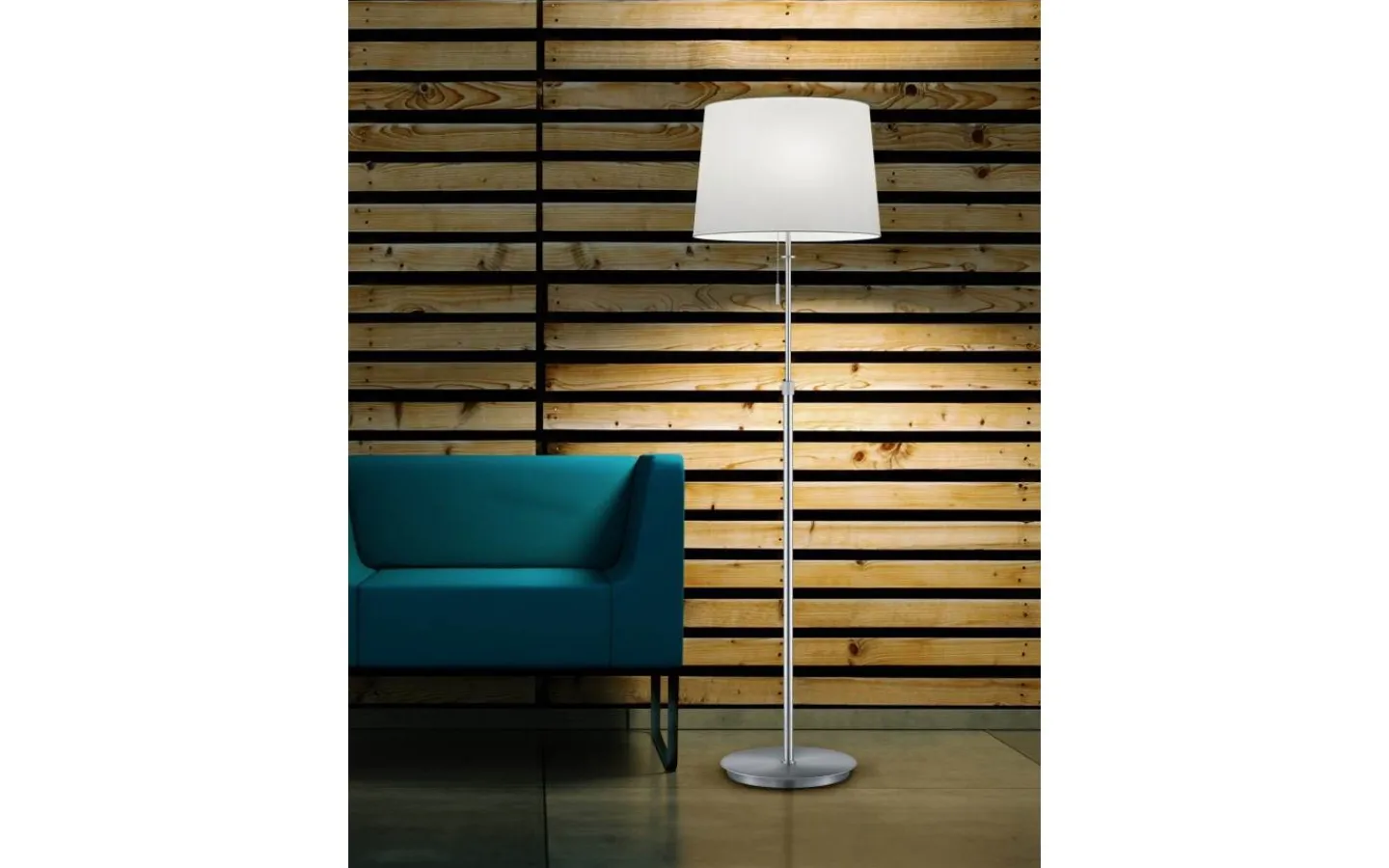 Golvlampor < Trio Lighting Lyon Golvlampa 3xE27 borstat stål