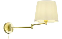 Läslampor < Trio Lighting Lyon Vägglampa E27 matt mässing