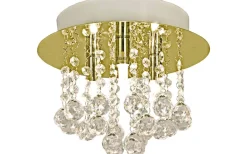 Kristallplafonder|Plafonder < Aneta Madelene Kristallplafond 26cm Mässing