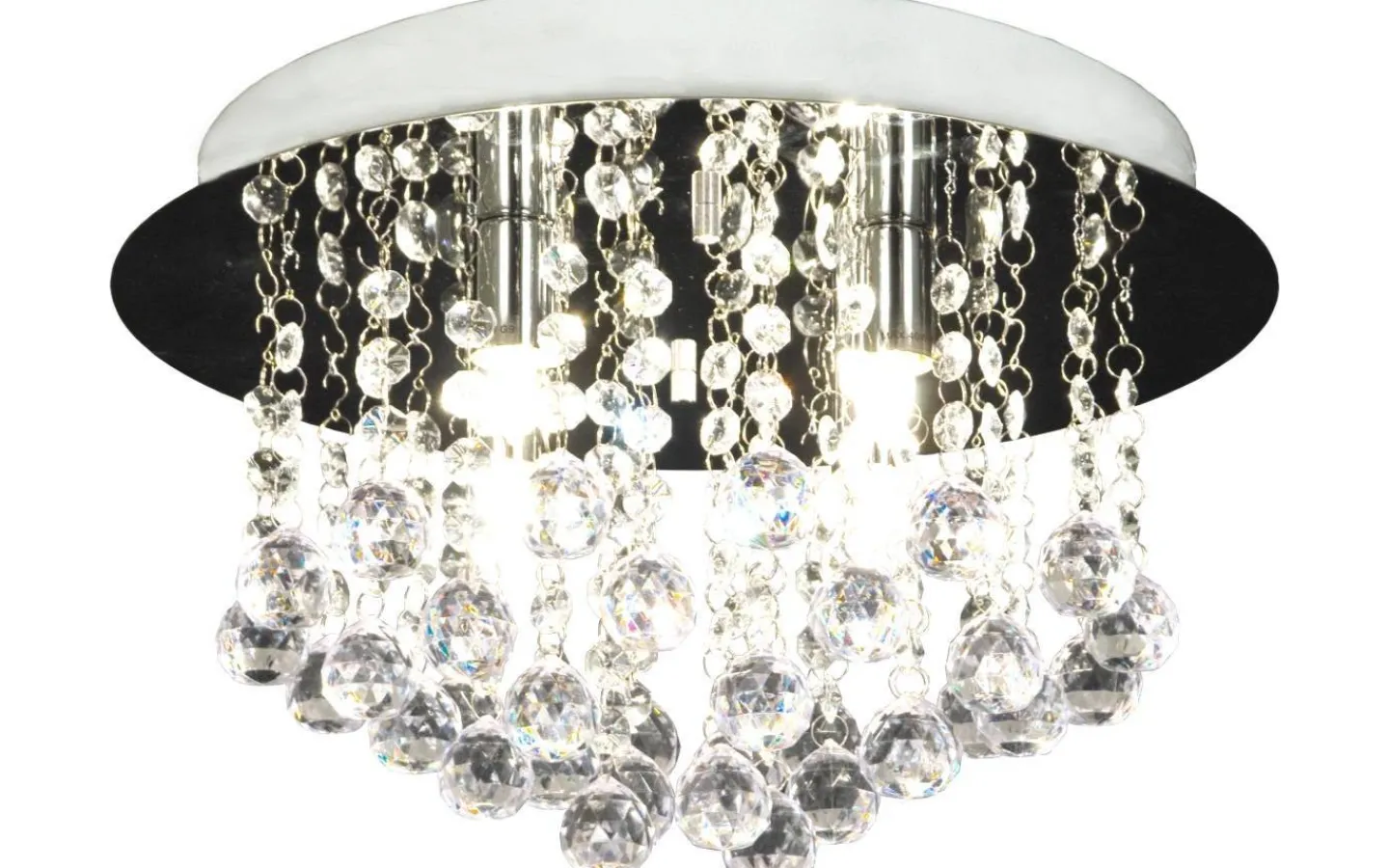 Badrum|Kristallplafonder < Aneta Madelene Kristallplafond 35cm Krom