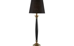 Bordslampor-PR Home Madison Lampfot 56cm Svart med lampskärm Mia Svart