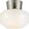 Plafonder < Markslojd Malaga Plafond 20cm Vit/Satinnickel
