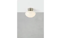 Plafonder < Markslojd Malaga Plafond 20cm Vit/Satinnickel