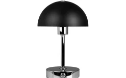 Uppladdningsbara Lampor Inomhus|Bordslampor-Dyberg Larsen Malmø Uppladdningsbar Bordslampa 23cm LED 3000K 1W Svart/Krom
