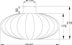 Plafonder-Aneta Mamsell Plafond 45cm Vit