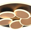 Plafonder-Trio Lighting Mandala Plafond LED matt svart/guld