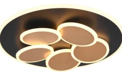 Plafonder-Trio Lighting Mandala Plafond LED matt svart/guld