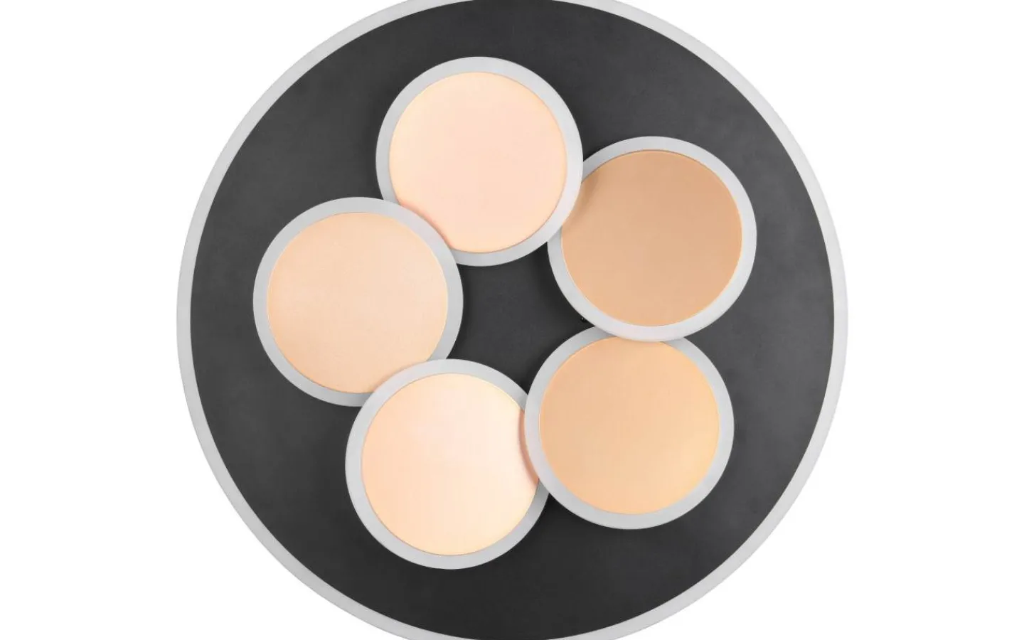 Plafonder-Trio Lighting Mandala Plafond LED matt svart/guld