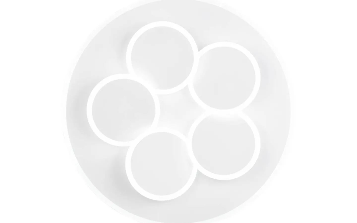 Plafonder < Trio Lighting Mandala Plafond LED matt vit
