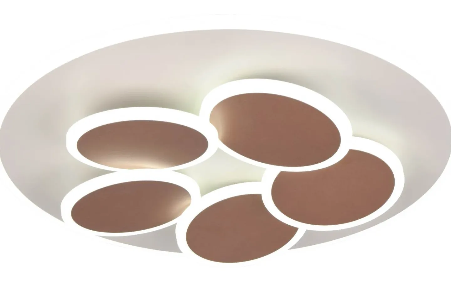 Plafonder-Trio Lighting Mandala Plafond LED varmgrå/kaffebrun
