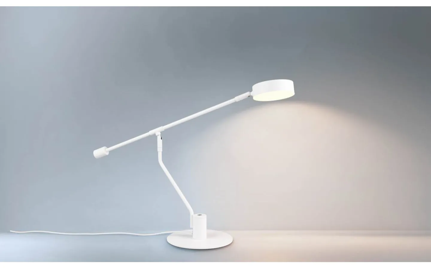 Skrivbordslampor-Trio Lighting Manduro Skrivbordslampa LED mattvit