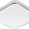 Plafonder < Eglo Manilva Plafond 29cm LED 3000K 14,4W Krom IP44
