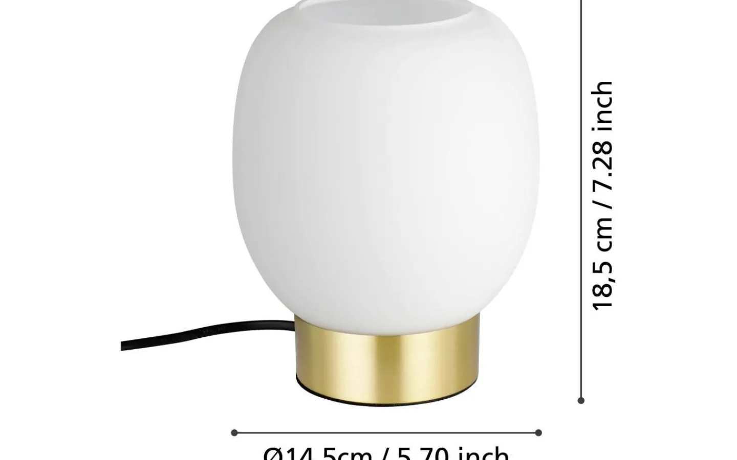 Bordslampor < Eglo Manzanares Bordslampa 18cm Guld