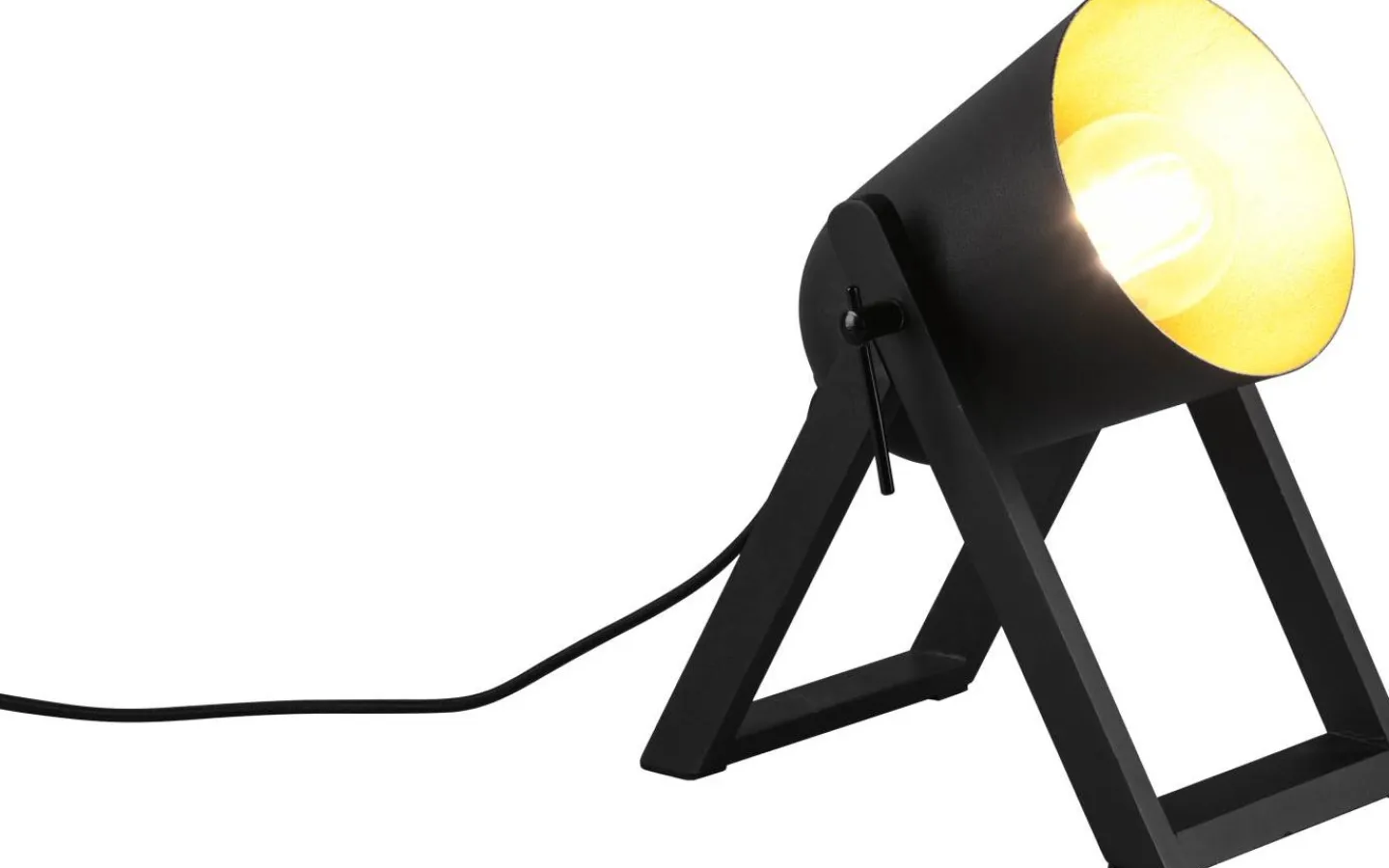 Bordslampor < Reality Marc Bordslampa E27 matt svart/guld