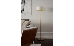Golvlampor-By Rydens Marcel Golvlampa 150cm Mässing/Vit