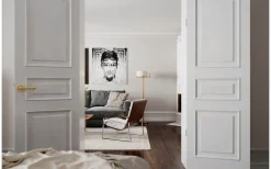 Golvlampor-By Rydens Marcel Golvlampa 150cm Mässing/Vit