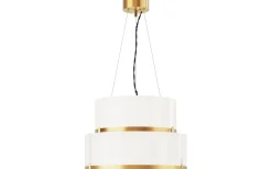 Stora Taklampor Ø50-69 Cm-By Rydens Marcel Taklampa 50cm Mässing/Vit