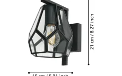Lampetter-Eglo Mardyke Vägglampa Svart