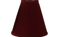 Toppringsskärmar < Hallbergs Margareta Plisserad Toppringskärm Ø22cm Röd
