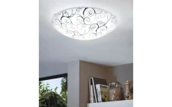 Plafonder-Eglo Margitta Plafond 31,5cm LED 3000K 11W Vit/Svart