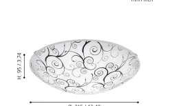 Plafonder-Eglo Margitta Plafond 31,5cm LED 3000K 11W Vit/Svart