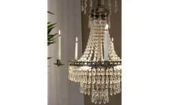 Kristallkronor-Markslojd Marielund Kristallkrona Antik 50 cm 3xE14